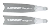 Leaderfins Metaric Glass Fiber Bi-Fins - White Pockets/White Ribs