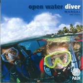 PADI Open Water Diver Manual with RDP Table (Japanese)