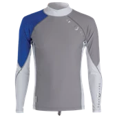 Aqualung Long Sleeves Rashguard Mens Grey Blue