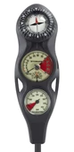 Scubapro 3 Gauge In-Line Console (Plastic Pressure Gauge + Depth + Compass FS-1.5)