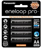 Panasonic Eneloop Pro Rechargeable Battery (AA) 2,550mAh/500times