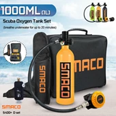 Smaco S400+ D set (S400 1L Air Tank,Customized Bag,Refill Adapter,Hand Carry Bag)