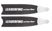 Leaderfins Carbon Fiber Bi-Fins - White Pockets/White Ribs