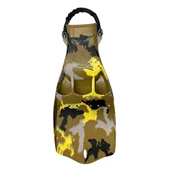 Scubapro Jet Fin w/Spring Strap Brown Camo 4-colors Mix