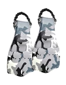Scubapro Jet Fin w/Spring Strap White/Blue Camo 4-colors Mix