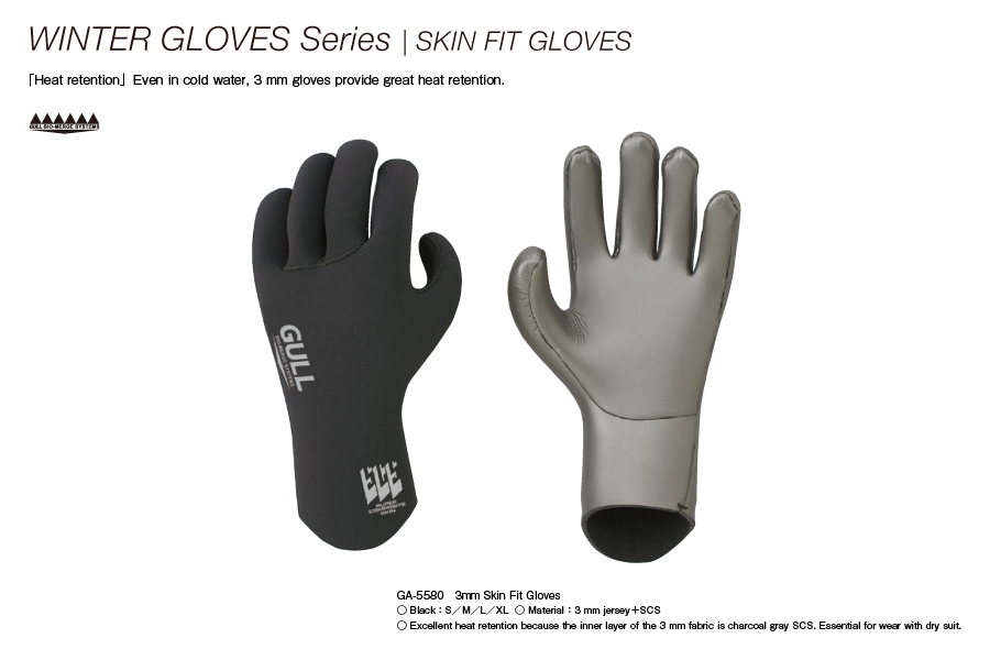 PRODIVE Gull 3mm Winter Skin Fit Gloves PRODIVE — Diving